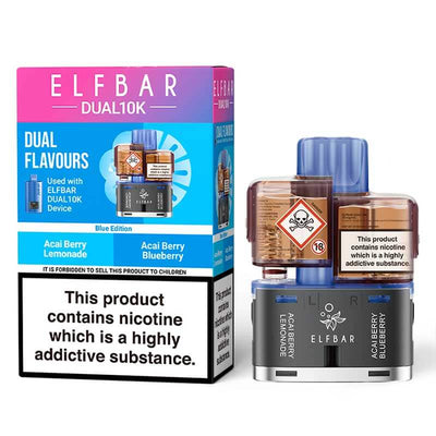 ELFBAR Dual 10K Blue Edition Prefilled Pod + Refill