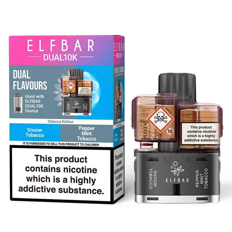 ELFBAR Dual 10K Tobacco Edition Prefilled Pod + Refill