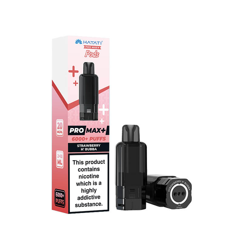 Hayati Pro Max Plus Strawberry H Bubba Prefilled Pod + Refill