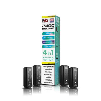IVG 2400 Reload Menthol Edition Prefilled Vape Pods - 20mg - 4PK