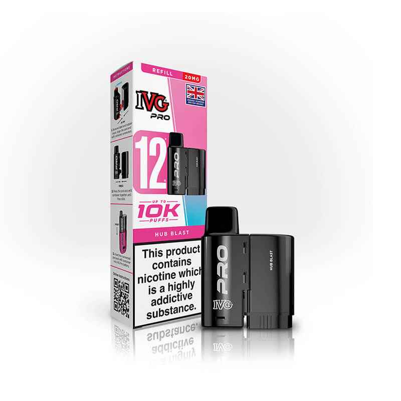 IVG Pro 12 Hub Blast Prefilled Vape Pod + Refill