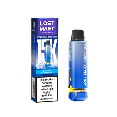 Lost Mary Nera15k Blueberry Raspberry Gami Prefilled Vape Pods